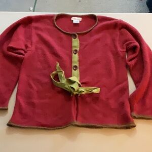 EUC woman’s NEESH by D.A.R button down sweater